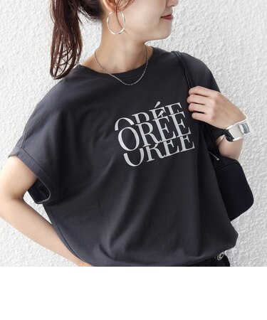 　《一部予約》メルティ コットン プリント ロゴ ショート スリーブ Tシャツ