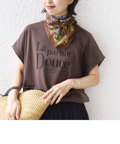 《一部追加予約》メルティ コットン プリント ロゴ ショート スリーブ Tシャツ