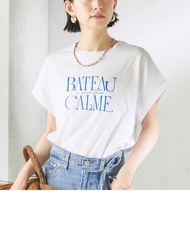 《一部追加予約》メルティ コットン プリント ロゴ ショート スリーブ Tシャツ