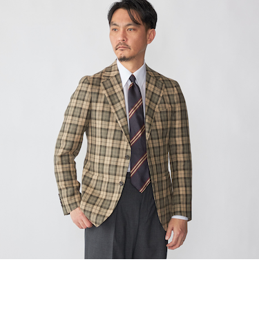 SHIPS: MOON チェック ライト ジャケット