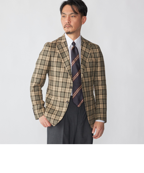 SHIPS: MOON チェック ライト ジャケット