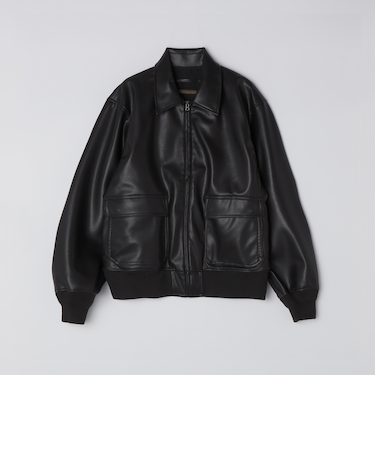 BENCH MARKING SHIRTS: 合成皮革 A2 ブルゾン