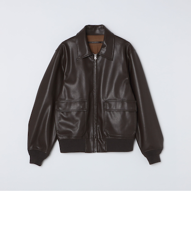 BENCH MARKING SHIRTS: 合成皮革 A2 ブルゾン