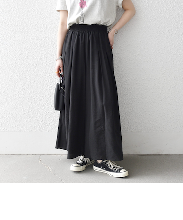 《予約》SHIPS any:〈手洗い可能〉ギャザー ガウチョ イージー パンツ