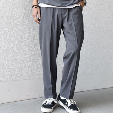 SHIPS any:〈吸水速乾〉Rapidry クリース アンクル テーパード イージーパンツ (セットアップ対応)26SS◆