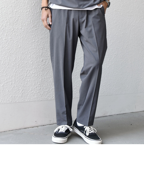 SHIPS any:〈吸水速乾〉Rapidry クリース アンクル テーパード イージーパンツ (セットアップ対応)26SS◆