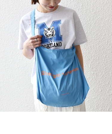 SHIPS any:〈撥水加工/手洗い可能〉A4 ロゴ ショルダー トート エコバッグ