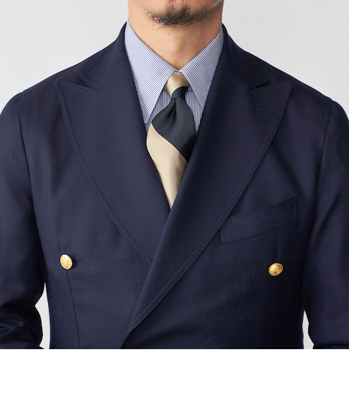 【SHIPS別注】TUDOR ROSES: シルク レップ ワイド ストライプ ネクタイ