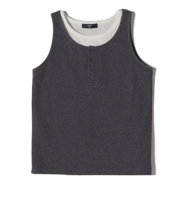 《予約》SHIPS Colors:〈手洗い可能〉レイヤード タンクトップ セット◆