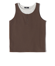 《予約》SHIPS Colors:〈手洗い可能〉レイヤード タンクトップ セット◆