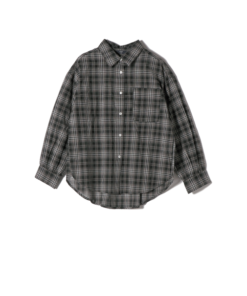 《予約》SHIPS Colors:〈手洗い可能〉シアー チェック シャツ◆