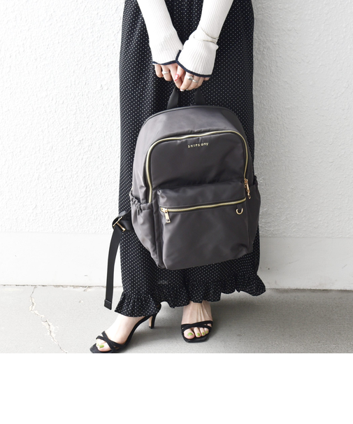 《予約》SHIPS any: A4 サイド ギャザー ポケット バックパック