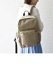 《予約》SHIPS any: A4 サイド ギャザー ポケット バックパック