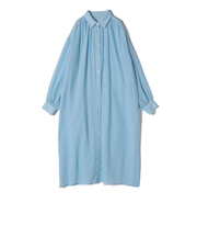 《予約》SHIPS Colors:〈手洗い可能〉ボイル シャンブレー シャツ ワンピース◆