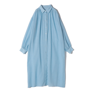 《予約》SHIPS Colors:〈手洗い可能〉ボイル シャンブレー シャツ ワンピース◆