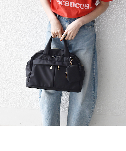 《予約》SHIPS any: 10ポケット 2WAY アジャスタブル ボストン バッグ