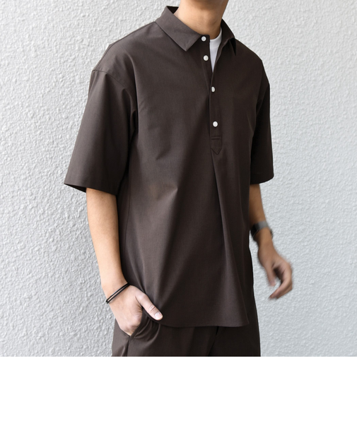 SHIPS any:〈吸水速乾〉Rapidry ボタンダウン レギュラーカラー 半袖 シャツ(セットアップ対応)◆