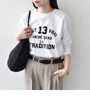 SHIPS Colors:〈洗濯機可能〉26SS フロッキー ロゴ TEE（ロンT）