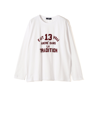 SHIPS Colors:〈洗濯機可能〉26SS フロッキー ロゴ TEE（ロンT）