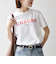《予約》TRICOMER:〈洗濯機可能〉フレンチ ロゴ プリント TEE