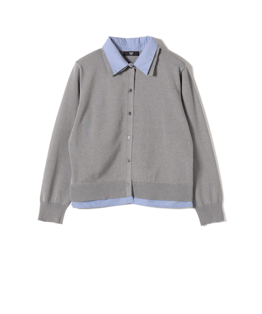 SHIPS Colors:〈手洗い可能〉シャツ レイヤード ライク カーディガン