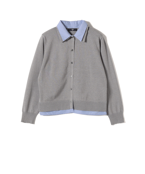 SHIPS Colors:〈手洗い可能〉シャツ レイヤード ライク カーディガン
