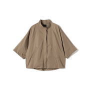 SHIPS Primary Navy Label:スタンドカラー ワイド スリーブ コート