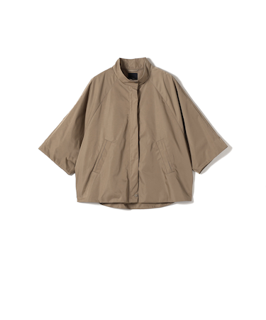 SHIPS Primary Navy Label:スタンドカラー ワイド スリーブ コート