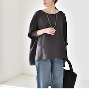 《予約》quaranciel:〈洗濯機可能〉ジョーゼット T ブラウス