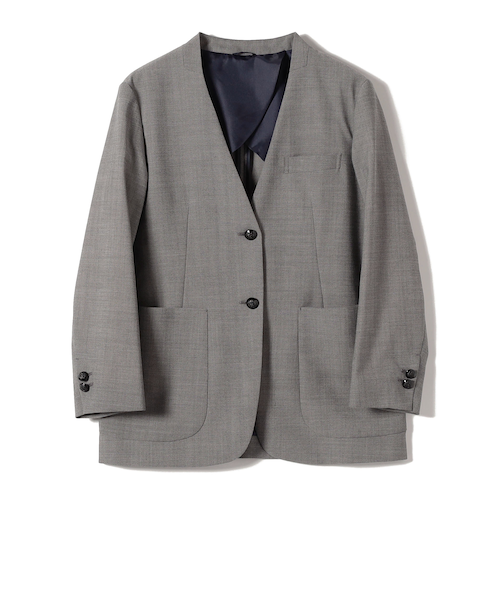 SHIPS Primary Navy Label:カラー レス ジャケット（グレー