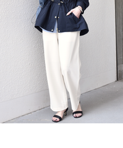 SHIPS Colors:〈手洗い可能〉カット ジョーゼット イージーパンツ（セットアップ対応可能）