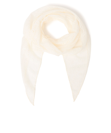 SHIPS Colors:〈手洗い可能〉レース 三角 ストール