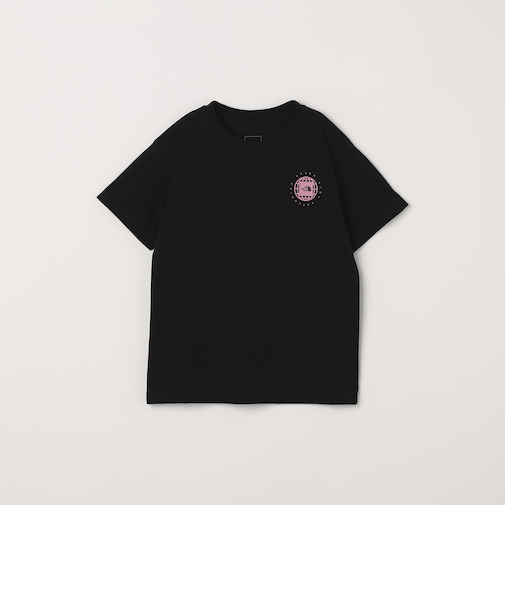 THE NORTH FACE: ジオスクエア ロゴ Tシャツ<KIDS>