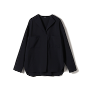 SHIPS Colors:〈洗濯機可能〉ジョーゼット Vネック ラペル ブラウス