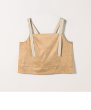 SHIPS any:〈洗濯機可能〉ポリエステル スエード バイカラー ビスチェ