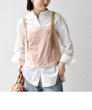 SHIPS any:〈洗濯機可能〉ポリエステル スエード バイカラー ビスチェ