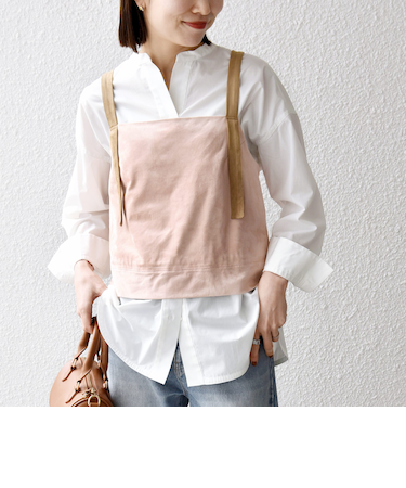 SHIPS any:〈洗濯機可能〉ポリエステル スエード バイカラー ビスチェ