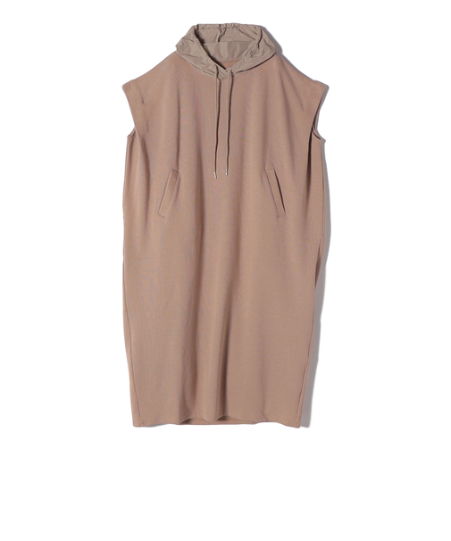 《予約》SHIPS Colors:〈手洗い可能〉異素材 フーディー ワンピース◆