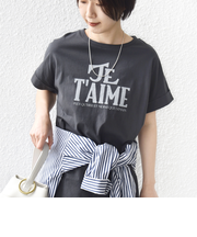 《予約》【WEB限定】オーガニック コットン ロゴ フレンチスリーブ TEE