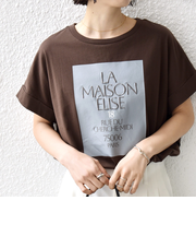 《予約》【WEB限定】オーガニック コットン ロゴ フレンチスリーブ TEE