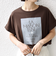 《予約》【WEB限定】オーガニック コットン ロゴ フレンチスリーブ TEE