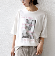 《予約》【WEB限定】オーガニック 5分袖 フォト TEE