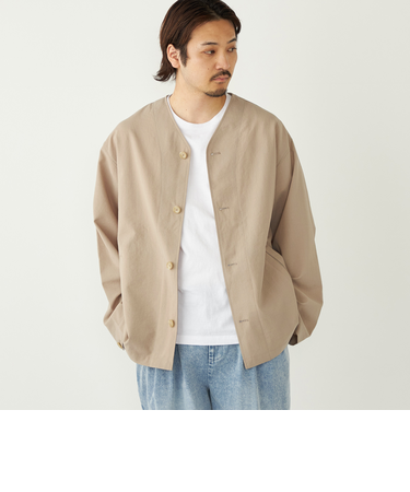 《予約》SHIPS Colors:〈吸水速乾・洗濯機可能〉ドライ ワッシャー シャツ カーディガン◆