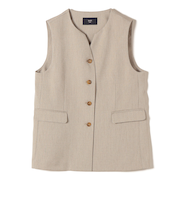 《予約》SHIPS Colors:〈洗濯機可能〉デラオックス スキッパー ジレ◆