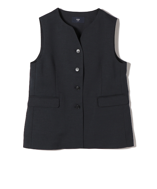 《予約》SHIPS Colors:〈洗濯機可能〉デラオックス スキッパー ジレ◆