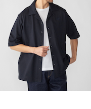 【SHIPS別注】FRED PERRY: ワンポイント ロゴ ピケ オープンカラーシャツ