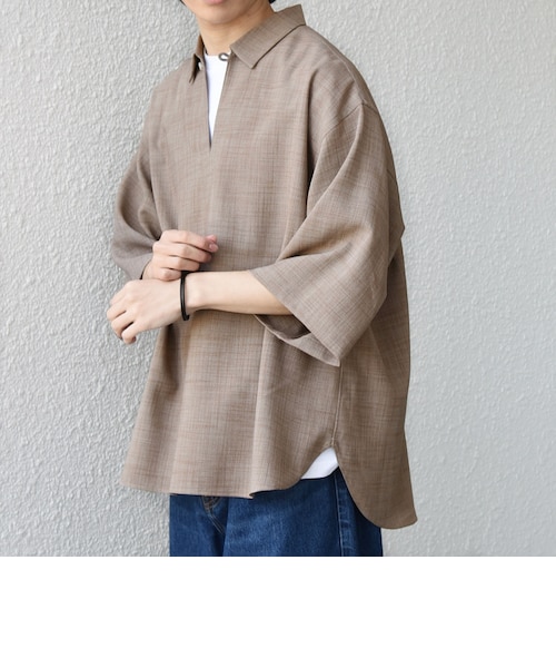 SHIPS any:〈洗濯機可能〉FUTURE LINEN CANVAS リネンライク