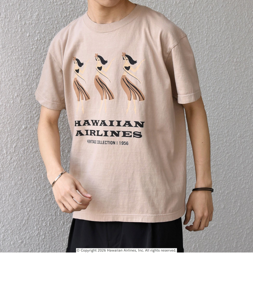 GOOD ROCK SPEED: ハワイアン航空 グラフィック プリント Tシャツ 26SS◆