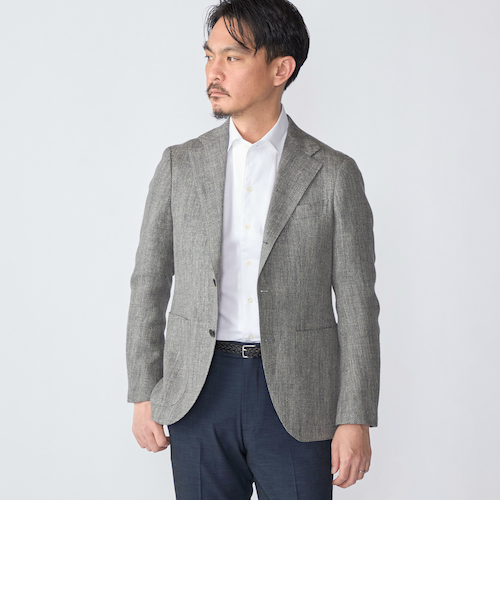 SHIPS: T.G.di Fabio ウール リネン ヘリンボーン ジャケット