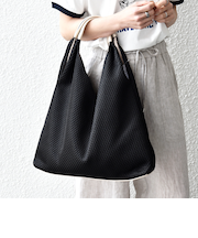 《予約》SHIPS any: A4 Vカット バイカラー トート バッグ